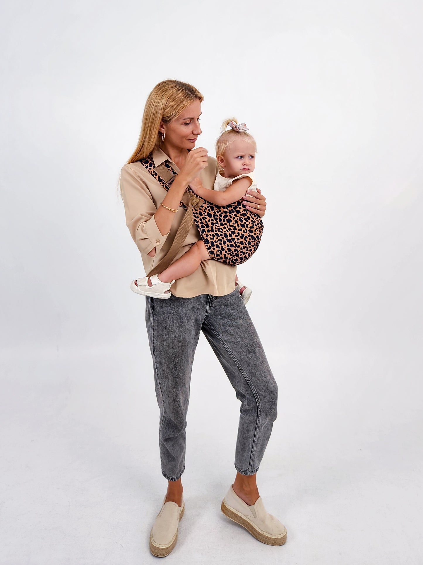 Cheetah Organic Cotton Toddler Sling Carrier (9mo+) Keep Closer