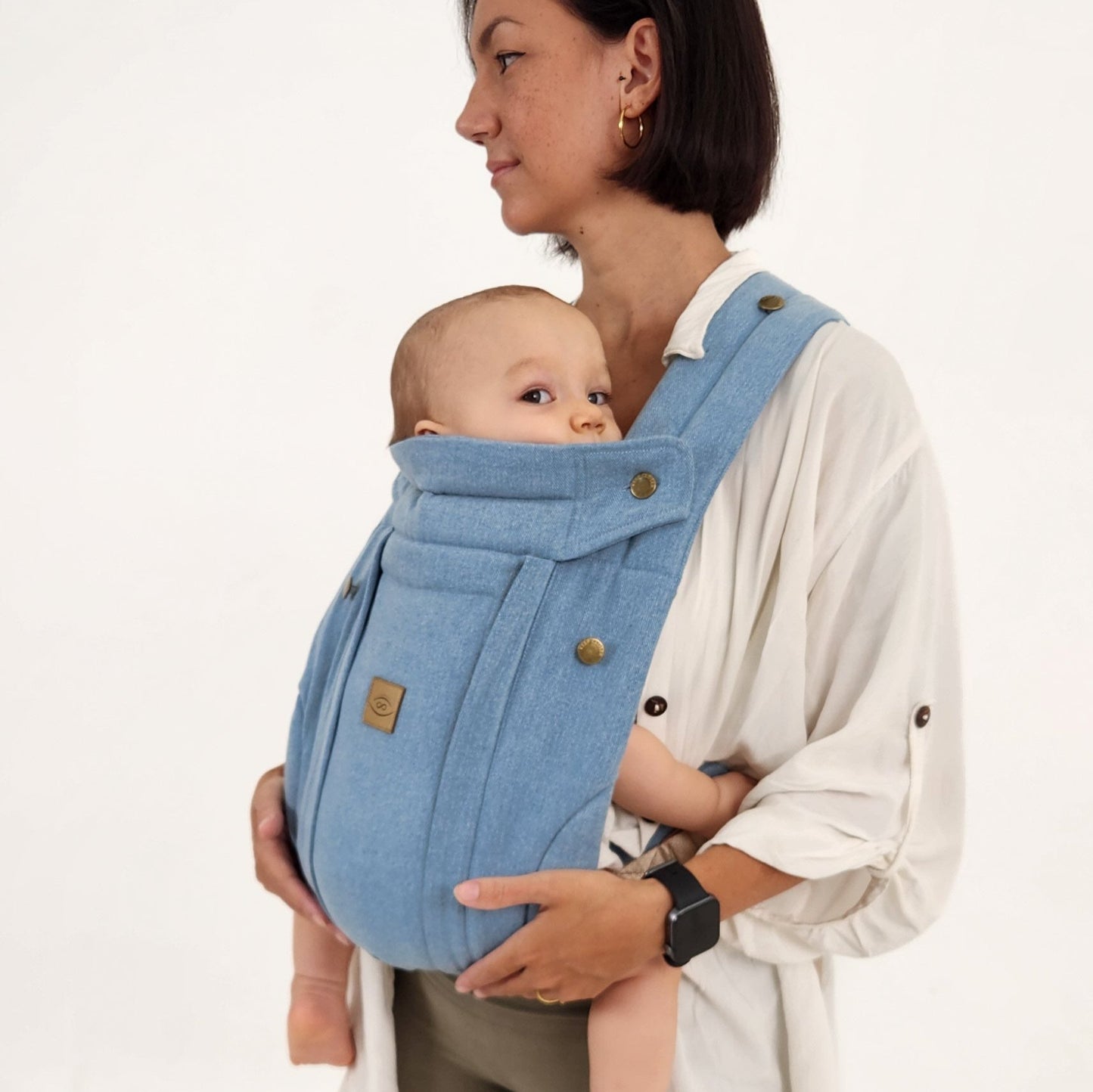 Keep Closer Lite Baby Carrier Ergonomic (3m+) - Denim Blue