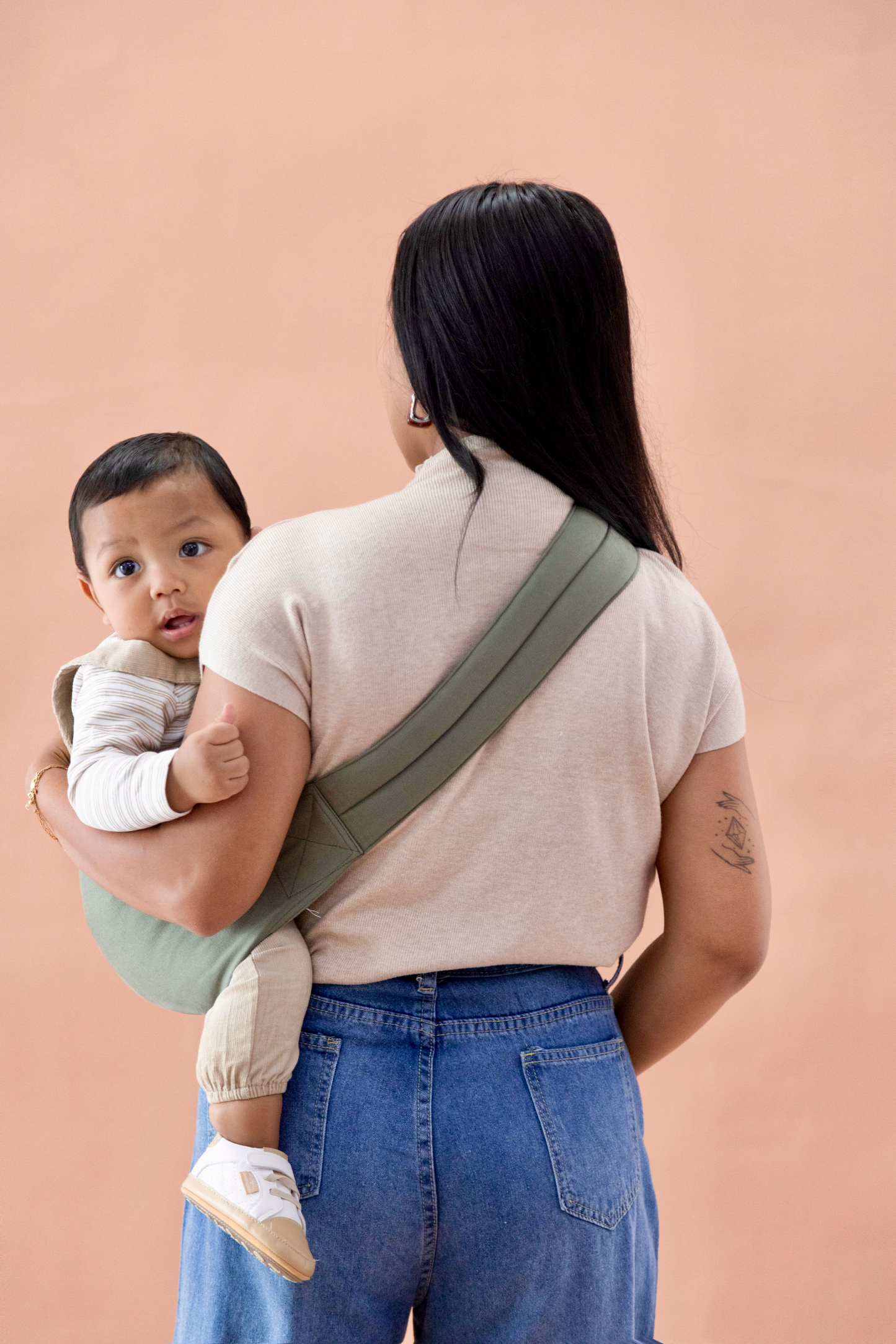 Khaki - Tragehilfe für Kleinkinder