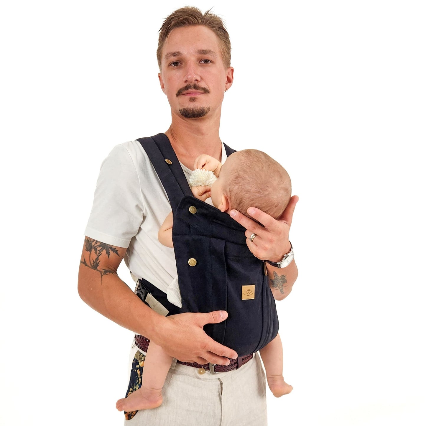 Black - Lite Baby Carrier Ergonomic (3m+)