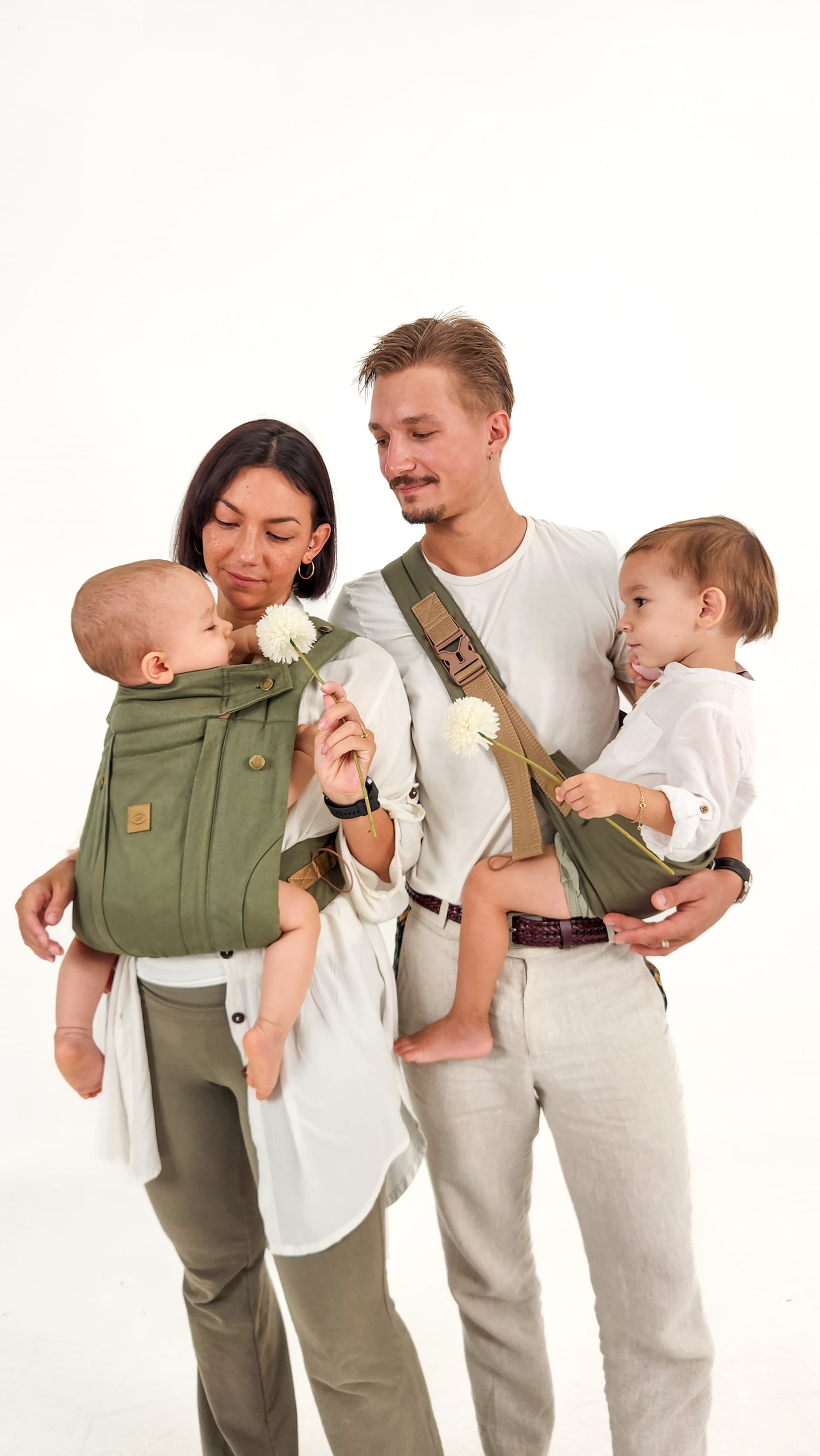 Khaki - Lite Baby Carrier Ergonomic (3m+)