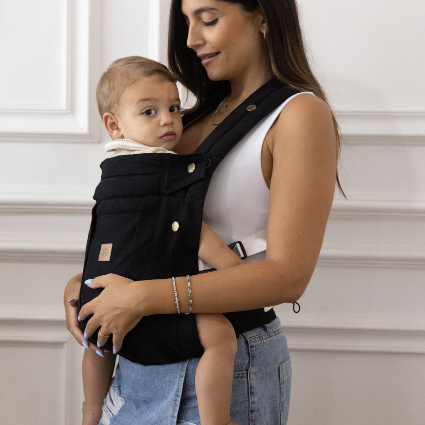 Black - Comfort Fit Ergonomic Adjustable Baby Carrier