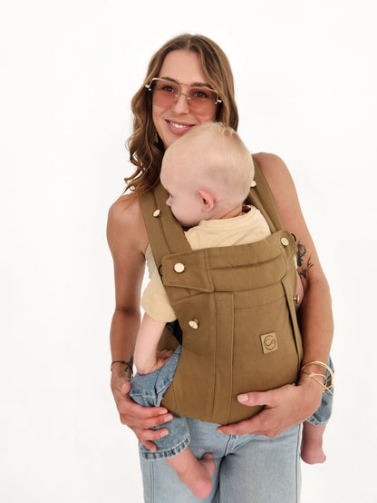 Caramel - Comfort Fit Ergonomic Adjustable Baby Carrier