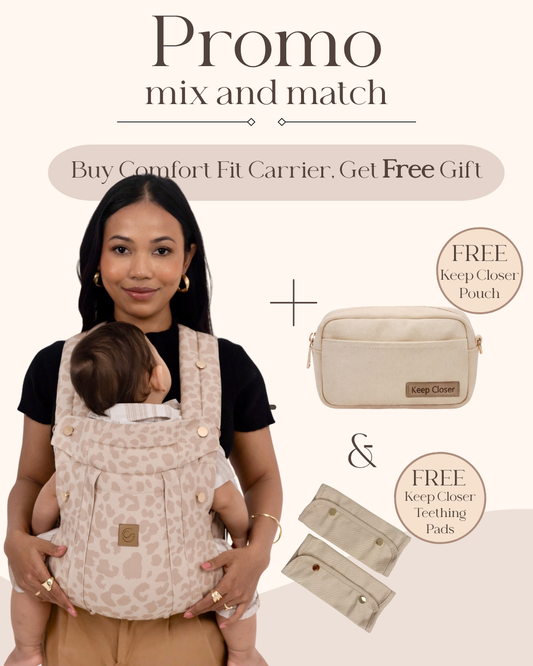 Sand Leopard - Comfort Fit Ergonomic Adjustable Baby Carrier