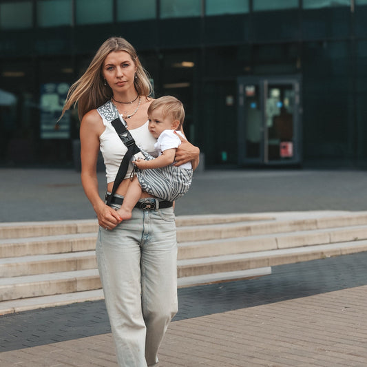 Zebra Grey - Toddler Carrier