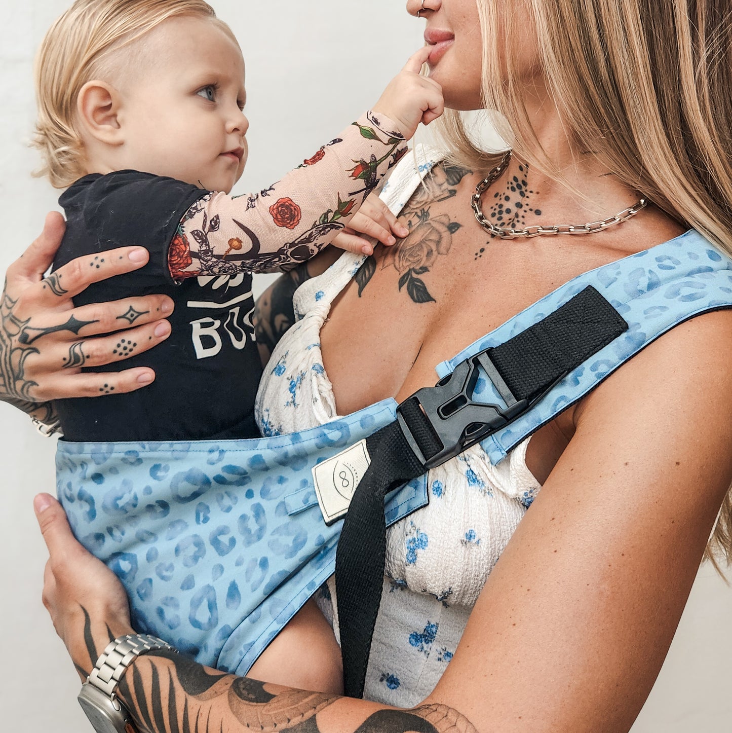 Leopard Blue - Toddler Carrier