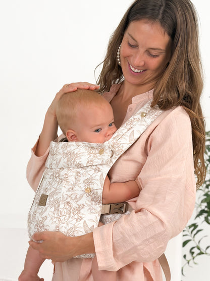 Vintage roses - Comfort Fit Ergonomic Adjustable Baby Carrier