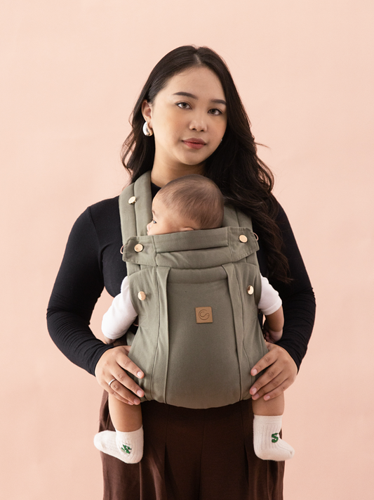 Khaki - Comfort Fit Ergonomic Adjustable Baby Carrier