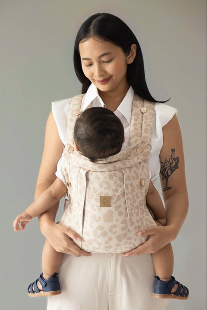Sand Leopard - Comfort Fit Ergonomic Adjustable Baby Carrier