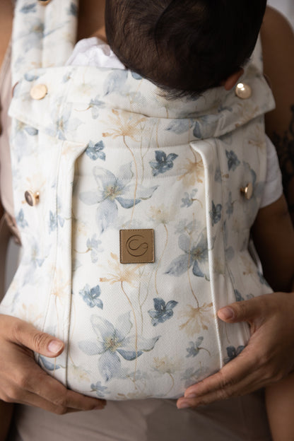 Ivory Blossom - Comfort Fit Ergonomic Adjustable Baby Carrier