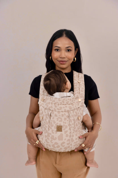 Sand Leopard - Comfort Fit Ergonomic Adjustable Baby Carrier
