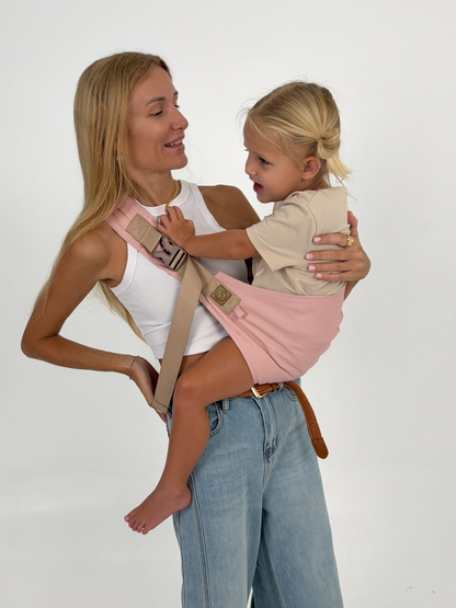 Pink Denim- Toddler Hip Carrier