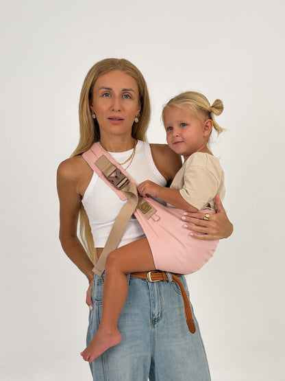 Pink Denim- Toddler Hip Carrier