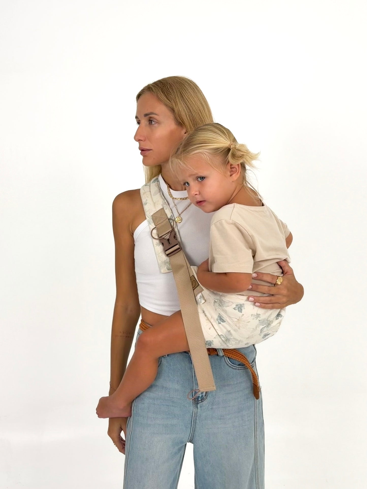 Ivory Blossom - Toddler Hip Carrier