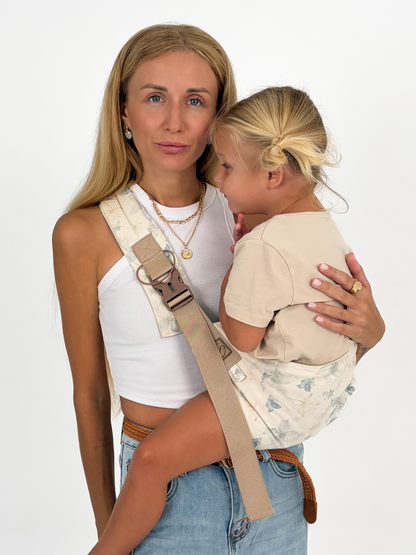 Ivory Blossom - Toddler Hip Carrier