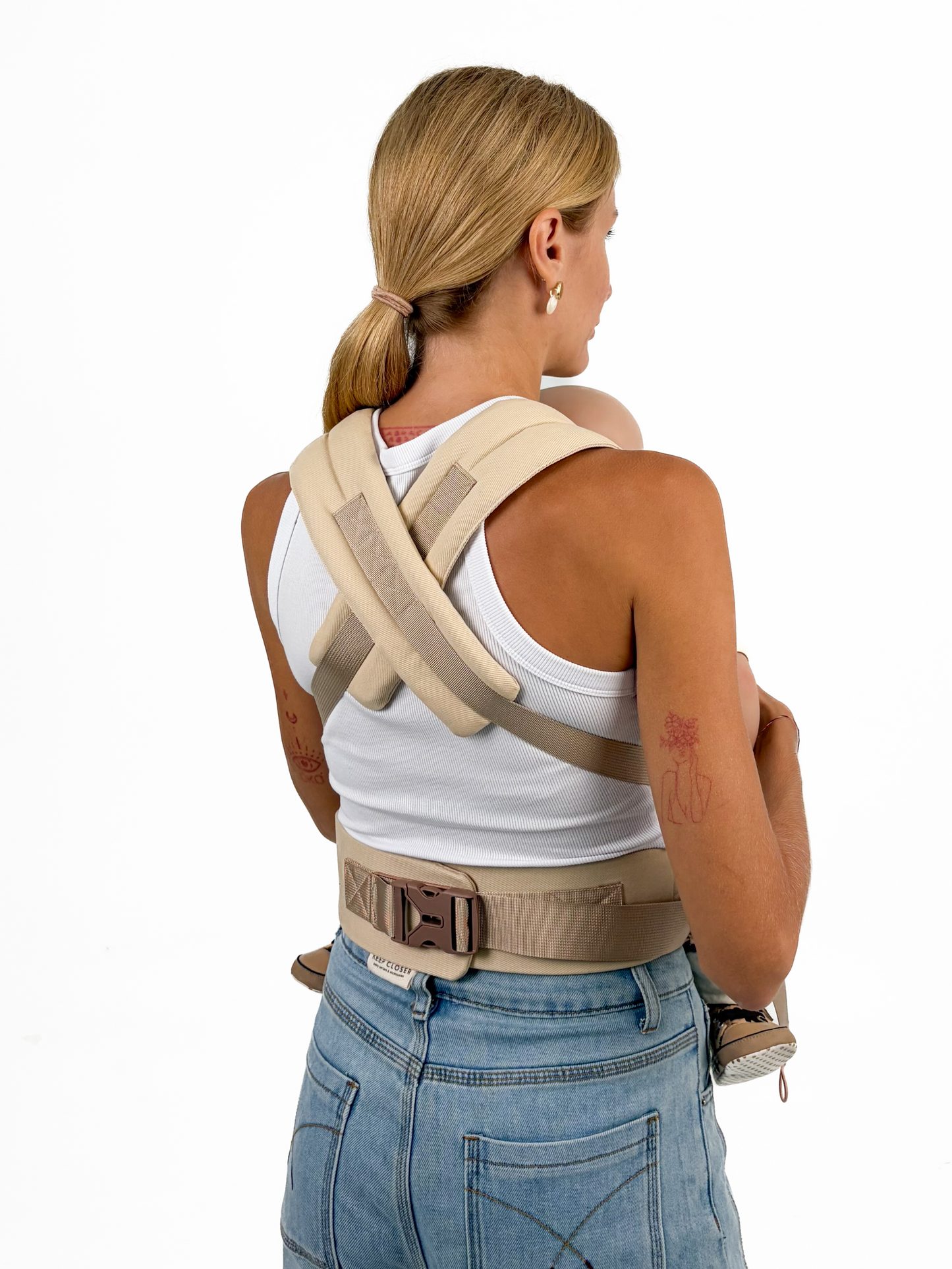 Sand - Comfort Fit Ergonomic Adjustable Baby Carrier