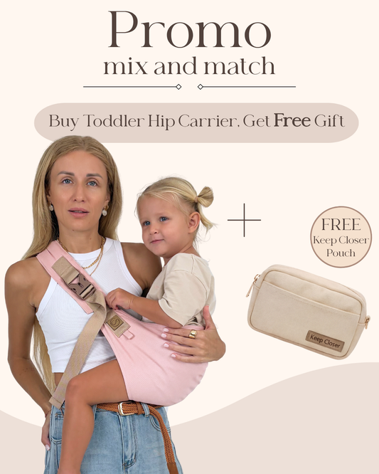 Pink Denim- Toddler Hip Carrier