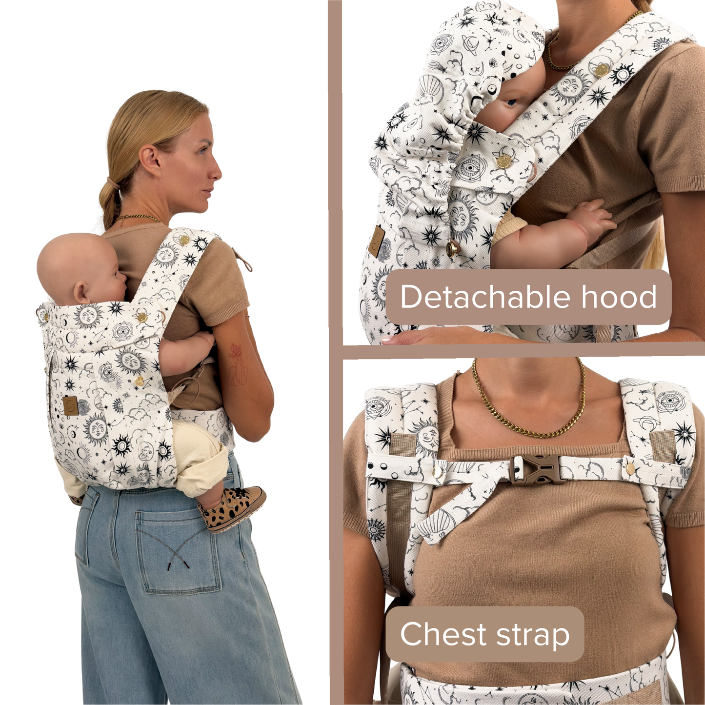 Sun & Moon - Comfort Fit Ergonomic Adjustable Baby Carrier