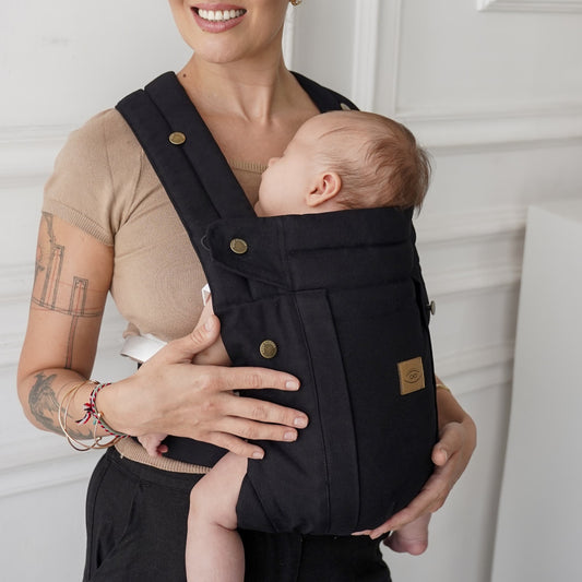 Black - Comfort Fit Ergonomic Adjustable Baby Carrier